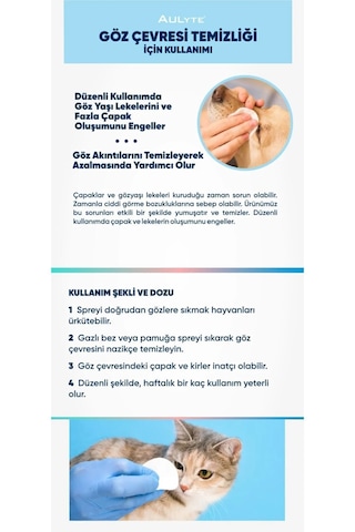 Kedi Köpek Göz, Kulak, Çene, Ağız Bakım Spreyi