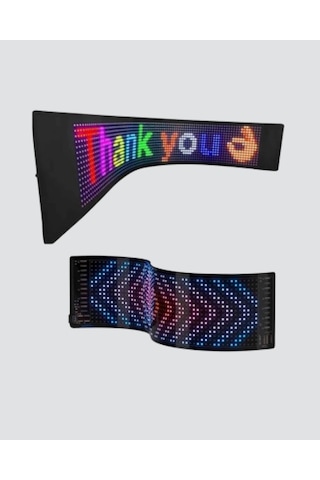Akıllı Led Matrix Panel - Usb Bağlantılı, Kaydırmalı Yazı Ve Animasyon Desteği Çok Renkli