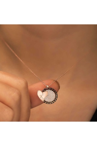 Casera's Gümüş Rose Kalbe Giden Kalp Kolye Csr2180689 Gümüş