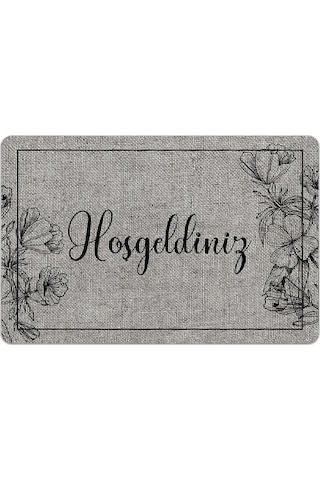 Evaşk Kapı Önü Paspası Vinil Kaymaz Tabanlı 45 X 70 Evaşkdm11103