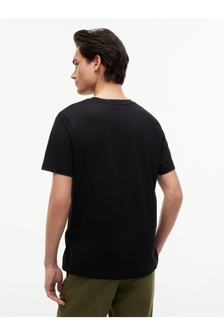Tommy Hilfiger Scrıpt Flag Regular Tee Erkek Siyah T-shirt - Mw0mw43226