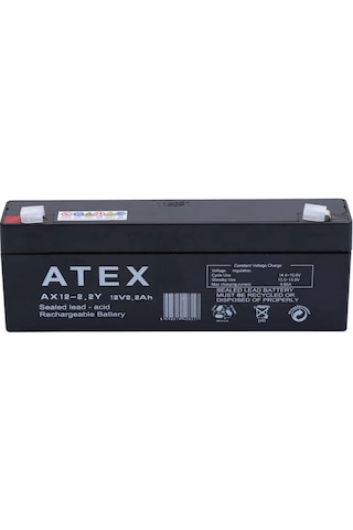 Atex Ax12-2.2 12v 2.2ah Yatay Akü