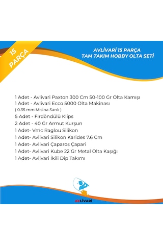 Paxton 300 Cm 50-100 Gr Olta Kamışı - Avlivari Ecco 5000 Olta Makinası Tam Takım Kıyı Hobi Yeni Başlayan Olta Seti-9665