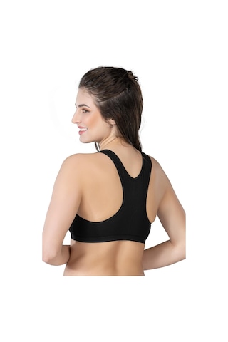 Siyah Mı Emay 1424 Modal Cotton Sporcu Büstiyer Siyah