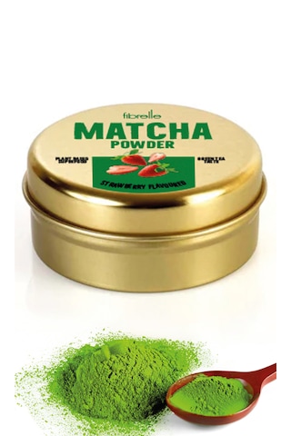 Fibrelle Matcha Çilek Teneke Kutu 25 G