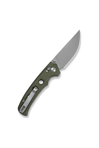 Civivi Noctis Olive Canvas Micarta Handle Stonewashed Nitro-v Blade Kamp Çakı Yeşil