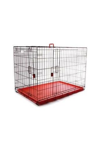 M-Pets İki Kapılı Tel Köpek Kafesi 91.5 x 58.5 x 63.5 CM