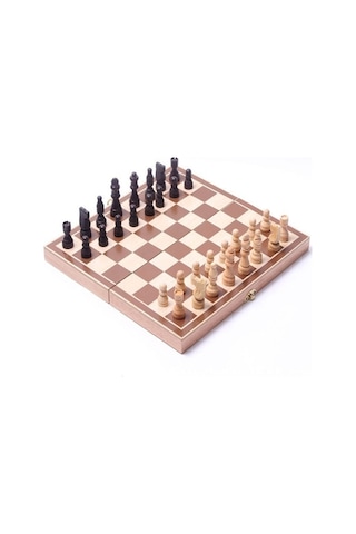 Sones Ahşap Katlanır Satranç Tahtası Oyunu