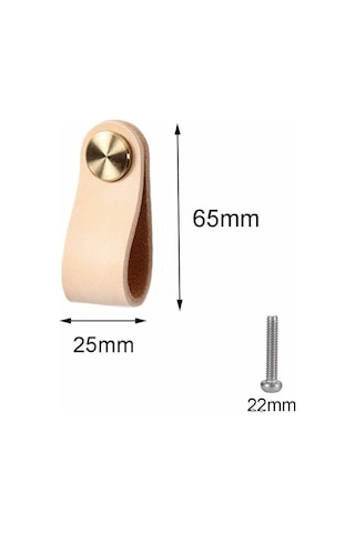 Deri Kulplar 8 Adet Deri Mobilya Kulpu Vidalı Aksesuarlarla Zarif Mobilya Dekorasyon Aksesuarları İçin Dolap Kulpları