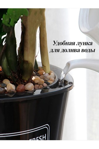 Saburg Fitil İle Otomatik Sulamalı Orkide Saksısı, 3 Adet, 0,8l 12416197