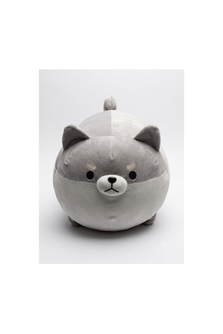 Shiba Inu Mochishiba Köpeği Peluş Oyuncak Gri