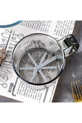 250ml Plastik Bardak Un Eleği İnce Örgü Çok Fonksiyonlu Kompakt Boyutlu Un Diğer