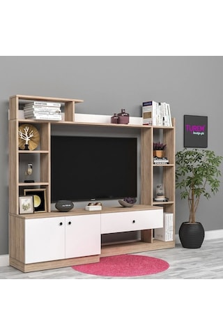 Light Tv Ünitesi Mdf Antrasit