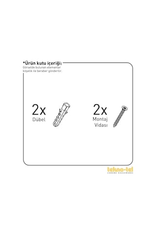 Teknotel Iki Katlı Banyo Rafı Krom Es075 Krom