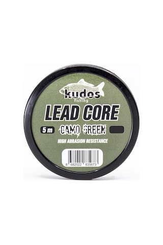 Kudos Lead Core Camo Green 5m Leader Çeker Lb : 35lb