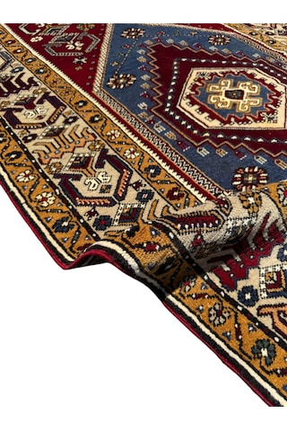 El Dokuma Sıfır Yahyalı Halısı 113x188 Kök Boya %100 Yün Halı