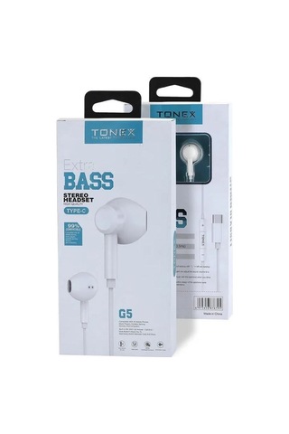 Tonex G5 Type-c Girişli Stereo Kablolu Kulaklık Süper Extra Bass Diğer