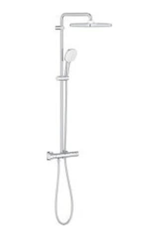 Grohe Tempesta System 250 Cube Duvara Monte Termostatik Bataryalı Duş Sistemi - 26689001 Krom