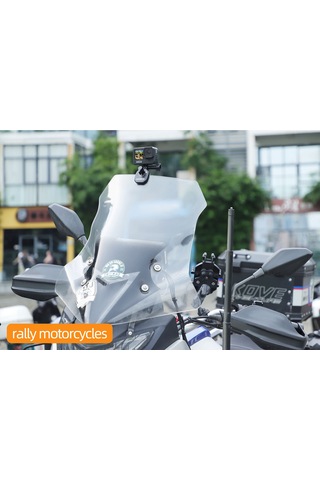 Gajeena Sunnylife Zj846 Alüminyum Motosiklet Cam Klembi - Gopro, Insta360 Go Ve Akıllı Telefonlar İçin Dayanıklı Kayıt Tutucu