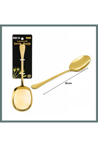 Ventra 25 Cm Metal Servis Kaşığı Altın Renk Ventra