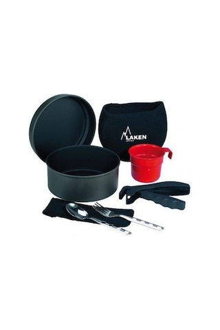Laken Alüminyum Teflon Kaplama Bir Kişilik Pişirme Seti+nprn Kılıflı Ø17cm Lk6011fn Çok Renkli