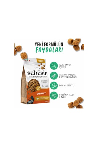 Schesir Monoprotein Tavuklu Yetişkin Kedi Maması 1,5 Kg