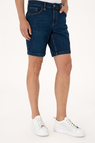 U.S. Polo Assn. Erkek Mavi Jean Şort 50306058-DN0030