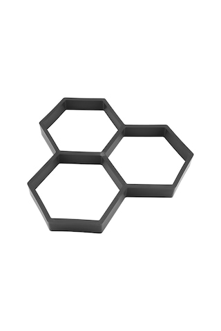 Xiyyadms Çok Kullanımlı Plastik Bahçe Yolları Kalıbı - Geometrik Desenli Beton Basamak Taşı Yapıcı, Tekrarlı Kullanım