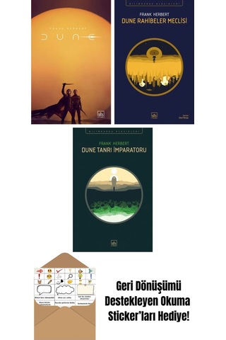 Dune Film Kapağı + Dune Rahibeler Meclisi + Dune Tanrı İmparatoru