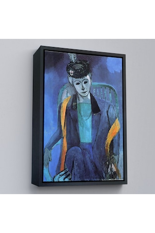 Çerçeveli Henri Matisse - Madame Matisse'in Portresi-7324