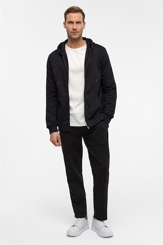 Süvari Siyah Regular Düz Jogger Pantolon Siyah