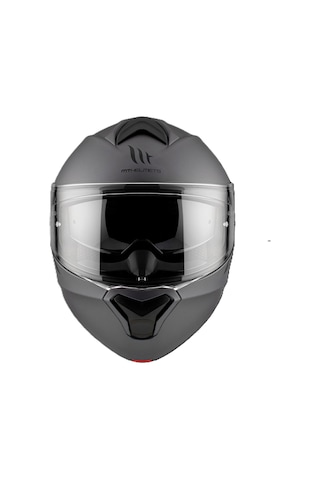 Mt Genesis FU935SV Solid A2 Matt Titanium Çene Açılır Motosiklet Kaskı Gri