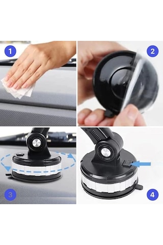 Jel Vantuzlu Cama Takılabilen Güçlü 360 Derece Dönebilen Ayarlanabilir Araç Içi Vantuzlu Telefon Tut Çok Renkli