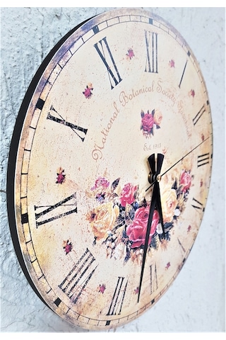 Regal Ahşap 30 Cm. Eskitma Duvar Saati Ahşap