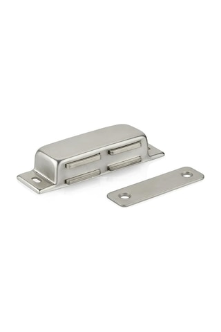 Proalet Mıknatıslı Çıt Çıt Kilit, Paslanmaz, Metal Gövde, Pvc, Kapı, Sineklik, Dolap, Kapak İçin, Manyetik Tutucu, Montaj Vidalı, Sessiz, Kolay Açılır, Kapanır Sistem 8,5 Cm, 2 Adet
