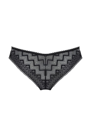 Magic Form 548 Zigzag Dantelli Normal Külot - Siyah Siyah