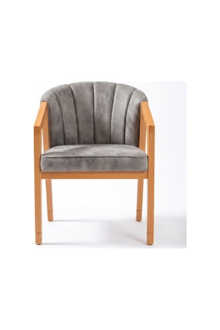 Liva Ahşap Kolçaklı Sandalye Natural