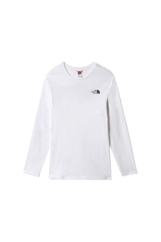 The North Face M L/S EASY TEE - EU Erkek T-Shirt NF0A2TX1FN41 Beyaz