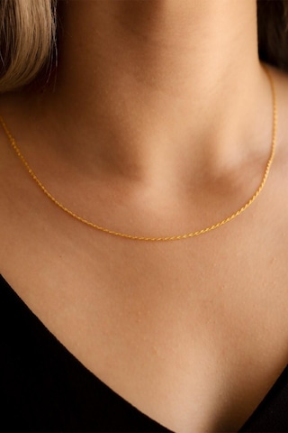 14 Ayar Ince Halat Altın Zincir