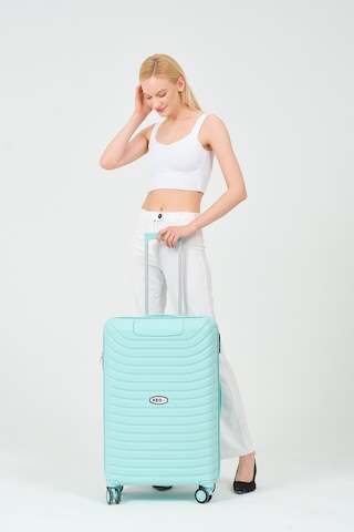 Keo-plus Turkuaz Orta Boy Silikon Kırılmaz Pp Valiz Turkuaz