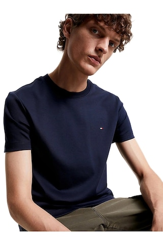 Tommy Hilfiger Klasik Sıfır Yaka T-shirt Lacivert