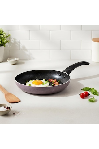 Papilla Optimum Argos Plus 26 Cm Mor Kırçıl Granit Efektli Yapışmaz Kızartma Ve Sote Tavası Çok Renkli