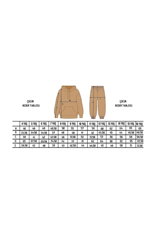 Fyk Kids Bel Detayı Lastikli Baskılı Kız Çocuk Alt-üst Takım Siyah