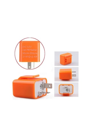 Geeroyoo Motorsiklet 12v 2 Pin Led Flaşör Rölesi, Çiftli Paket, Siyah, Frekans Ayarlı, Ters Polarite Ve Kısa Devre Korumalı