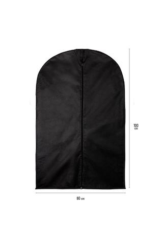 Jokey Ambalaj Fermuarlı Dolapiçi Gamboç Kıyafet,takım Elbise,abiye Ve Gelinlik Kılıfı 60x120cm Renk Seçenekli Siyah