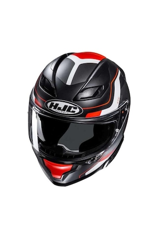 HJC F71 Arcan MC1SF Kapalı Motosiklet Kaskı Siyah - Beyaz - Kırmızı