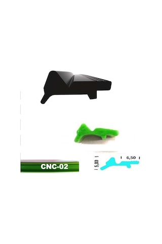 Contacall Cnc Kızak Fitili Puntalı Sıyırıcı Tipi Cnc Contası 5 Metre Mavi