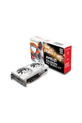 Sapphıre Radeon Rx9060 Xt Pure+ 16gb Gddr6 128bit Fsr 4 Amd Ekran Kartı-11350-02-20g