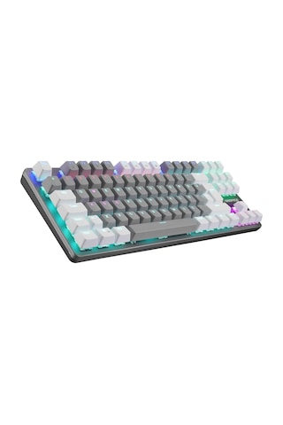Snug K14 Gri/beyaz Red Swıtch Rainbow Tkl Mekanik Gaming Oyuncu Klavye