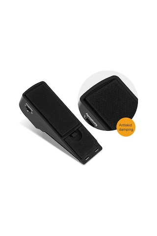 Geeksen 120db Mini Kablosuz Titreşim Alarmı Kapı Durdurma Alarmı Ev İçin Kama Şekilli Durdurucu Uyarı Güvenlik Sistemi Blok Engelleme Sistemi